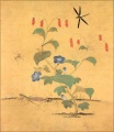 초충도 (사마귀와 산차조기)