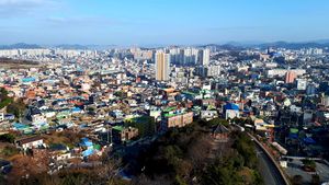 유달산에서 바라본 목포시내